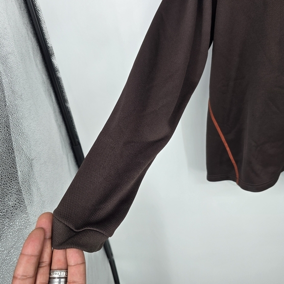 Cleveland Browns NFL Team Apparel Men's Large Reebok Long-Sleeve Crewneck Shirt - Picture 6 of 6